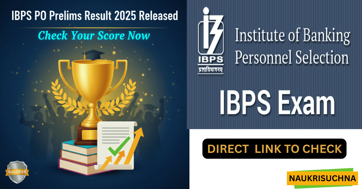 IBPS PO Prelims Result 2025