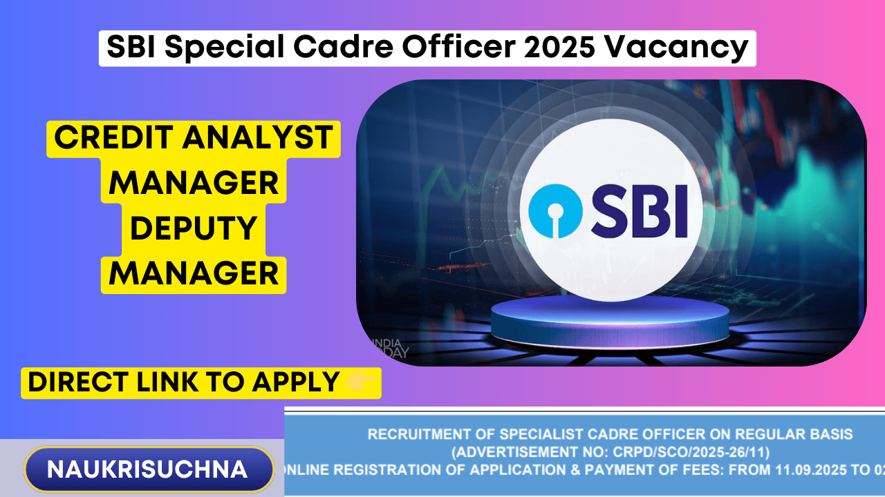 SBI SCO 2025 vacancy